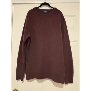 Men's sz XL Vintage Jean Paul maroon knit sweater pullover style #1364